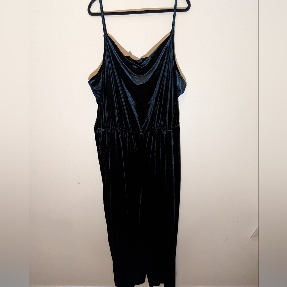 Joe Fresh Black Velvet Jumpsuit